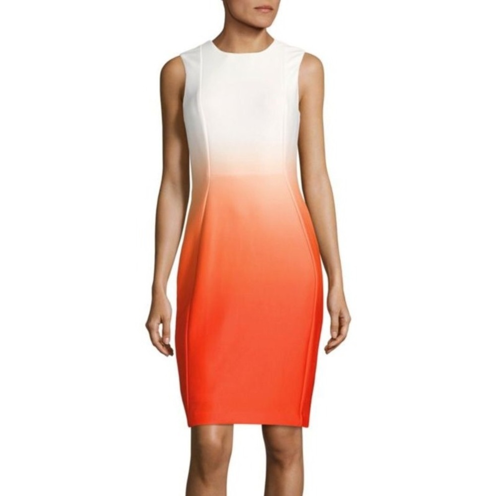 Orange Ombré Calvin Klein Dress (SIZE 4)